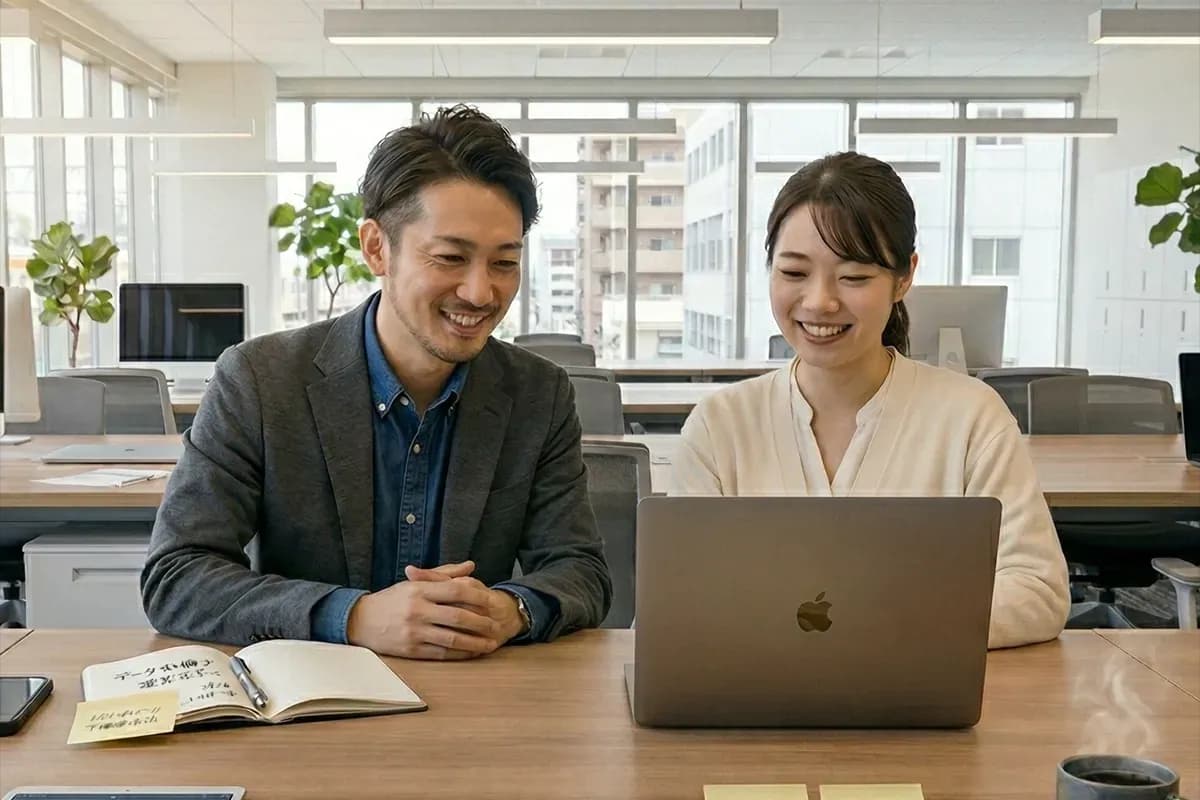 AI・DXを、導入後の成果改善まで伴走する。